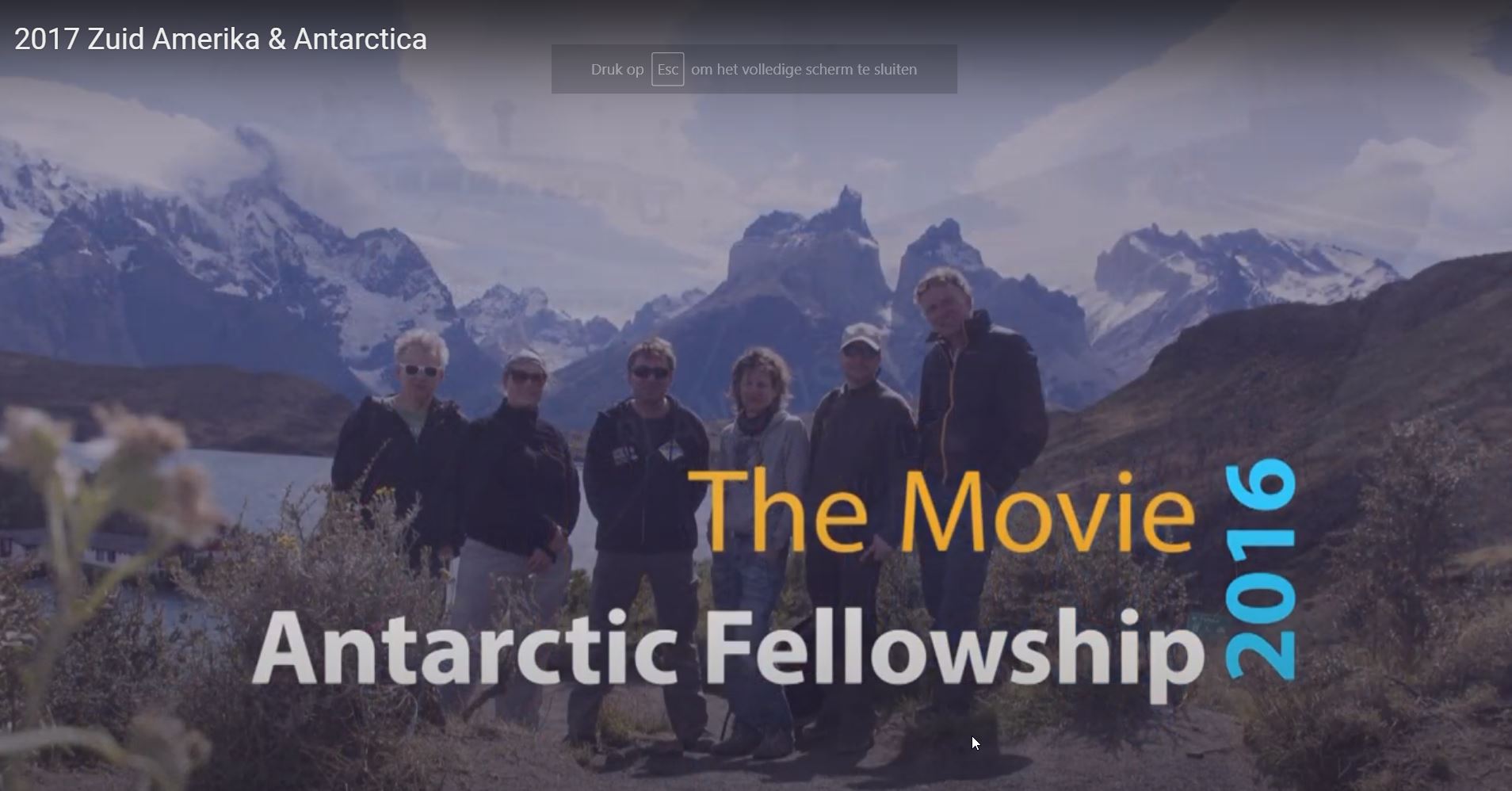 Vidoefilmpje van de toffe trip naar Patagonië, Antarctica en Buenos Aires